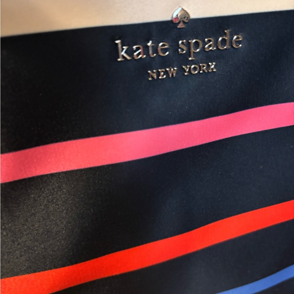 *Ships Free* Kate Spade Multicolor Striped Tote with Pouch NWOT - Picture 4 of 6